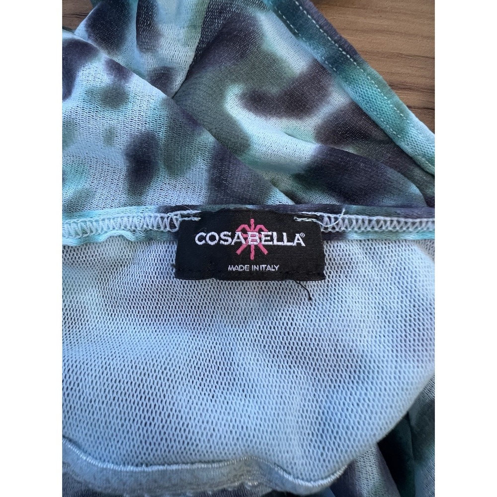Cosabella Italy Green Abstract Print Mesh Slip Dress Chemise Lingerie Womens S - Picture 8 of 8